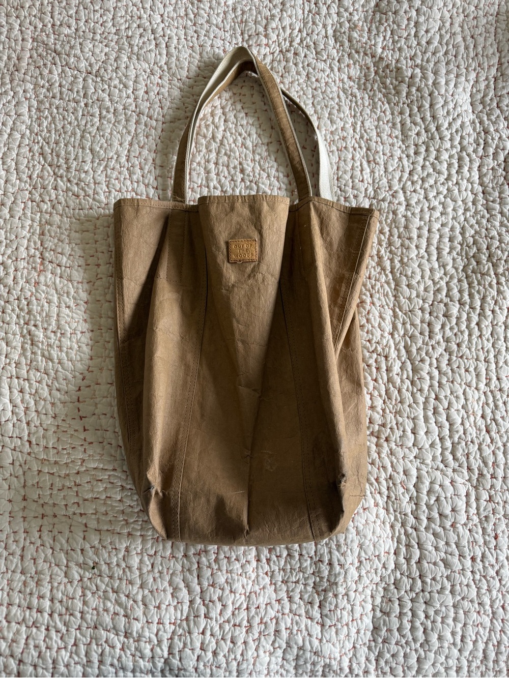 Brown tote bag